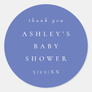 Adesivo Chuva de Bebê Coordenada Periwinkle Elegante