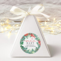 Chuva de Bebê Coroa de Natal