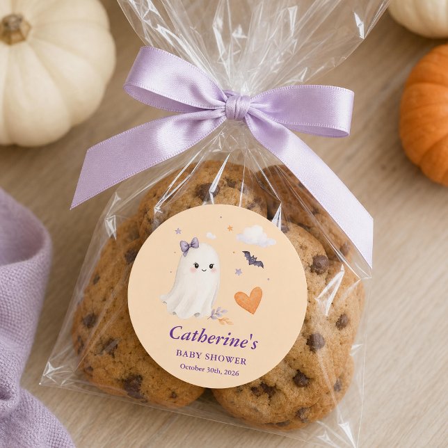 Adesivo Chuva de Bebê Fantasminha de Halloween (Criador carregado)