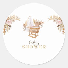 Adesivo Chuva de Bebê Floral Berço 