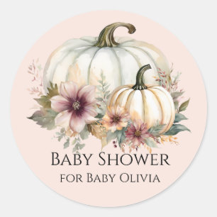 Adesivo Chuva de Bebê Floral Rosa Poeira Outono Abóbora Br