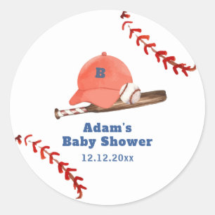 Adesivo Chuva de Bebê Menino de Beisebol Retro Little Slug