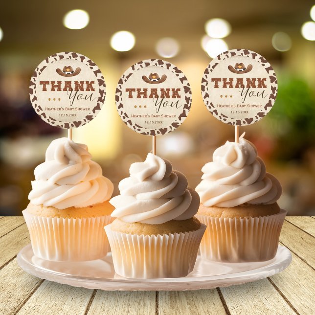 Adesivo Chuva de Bebê Pequeno Cowboy Western (Criador carregado)