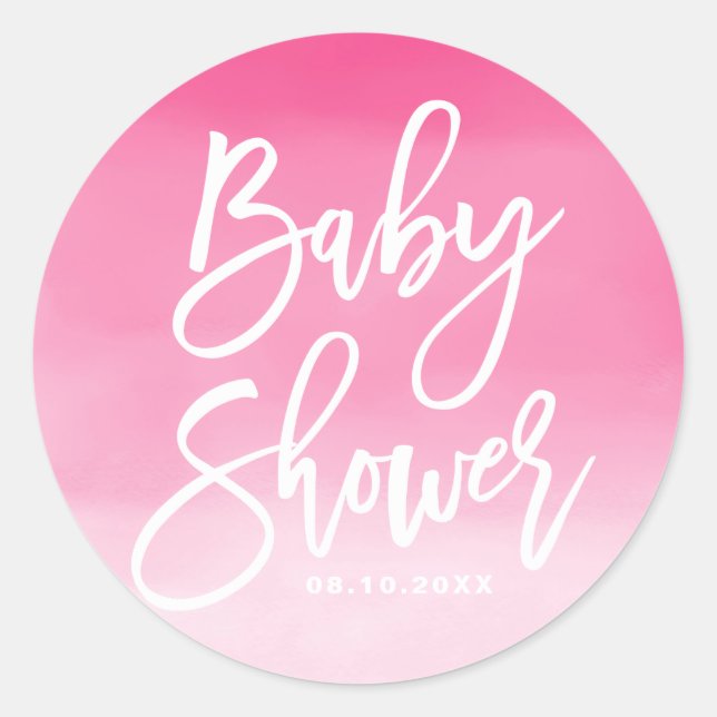 Adesivo Chuva de Bebê Personalizada com Letreiro à Mão em  (Frente)