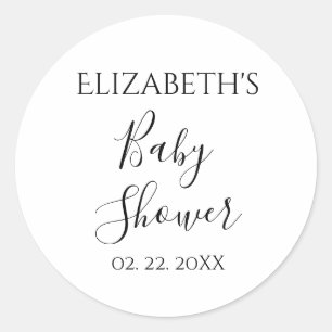 Adesivo Chuva de Bebê Personalizada e Datada