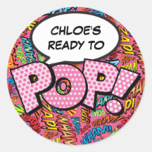 Chuva de Bebê Rosa Sprinkle Pronto para POP Quadri