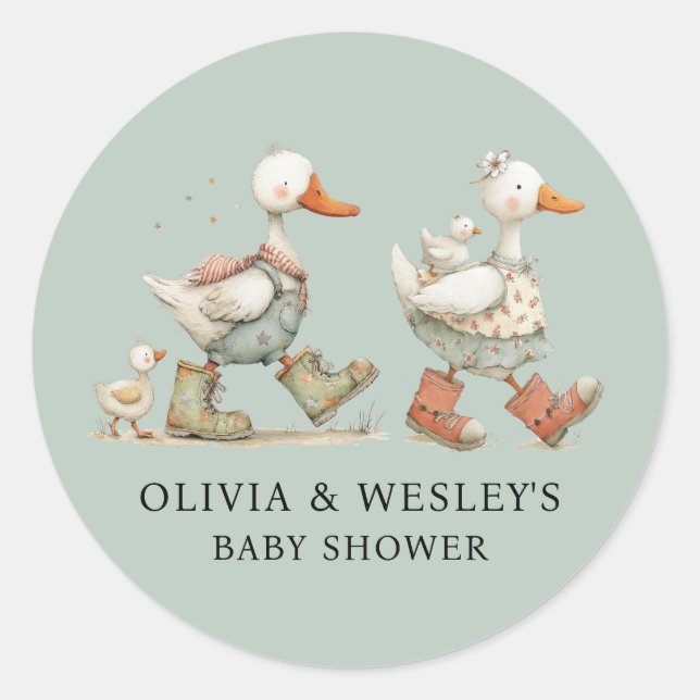 Adesivo Chuva de Bebê Silly Goose 2º Bebê (Frente)