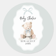 Chuva de Bênçãos para o Pequeno Urso Azul Bebê
