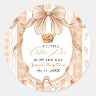 Adesivo Chuva de Boho Little Cutie Pie no Baby Shower de A