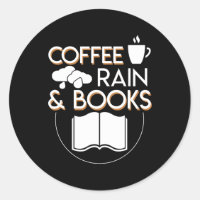 Chuva De Café E Livros Engraçados Dizendo Camisa