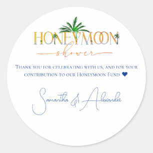 Adesivo Chuva de Casamento do Casal Fundo de Lua de Mel no