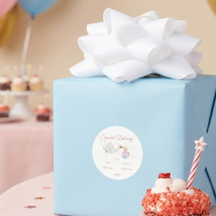 Adesivo Chuva de Cegonha Entrega Especial Baby Shower