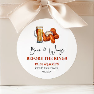 Adesivo Chuva de Cerveja e Asas Antes dos Anéis para Casai