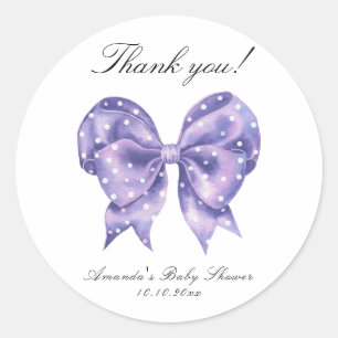 Adesivo Chuva de cores arco polca ponto bebê agradecimento