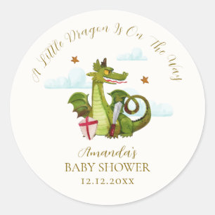Adesivo Chuva de Estrelas do Pequeno Dragão Mítico Baby Sh