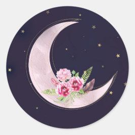Adesivo Chuva de Estrelas Índigo Rosa Floral Lua Baby Show