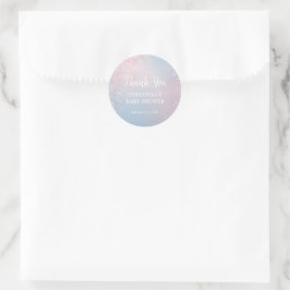 Adesivo Chuva de Flocos de Neve de Inverno Baby Shower