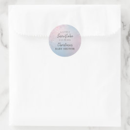 Adesivo Chuva de Flocos de Neve de Inverno Baby Shower