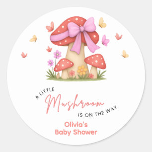 Adesivo Chuva de Flor Rosa Uma Pequena Chaminé Baby Shower
