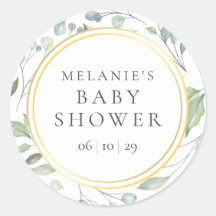 Chuva de Laurel Dourado Falso Baby Shower