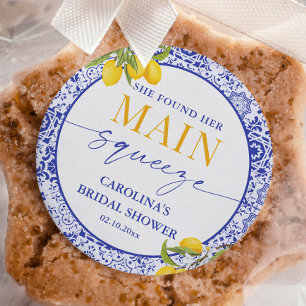 Adesivo Chuva de Limão no Chá de Bebê da Italiana Favorita