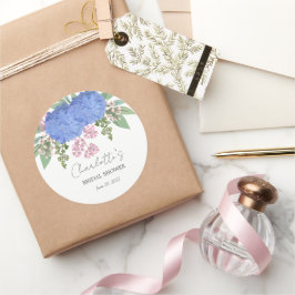 Adesivo Chuva-de-Neve Azul Moderno  Chuveiro Nupcial Flora