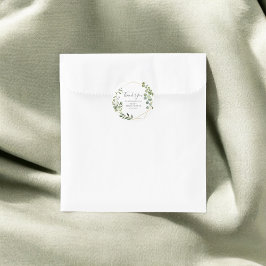 Adesivo Chuva de Noiva Agradecendo Folhas da Vegetação