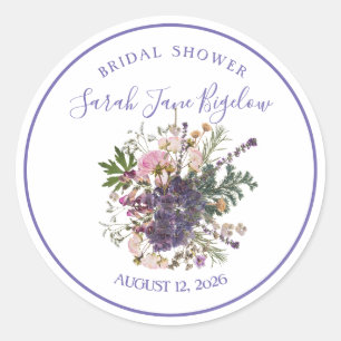 Adesivo Chuva de Noiva Boho Flor Silvestre Prensada Periwi