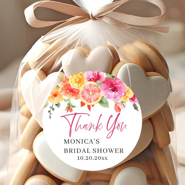 Adesivo Chuva de Noiva com Flores Rosa Brilhante e Fatia d (Criador carregado)