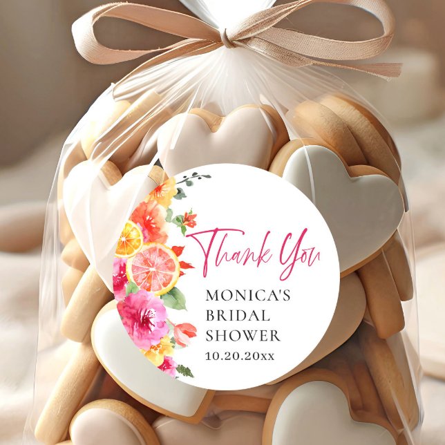 Adesivo Chuva de Noiva com Flores Rosa Brilhante e Fatia d (Criador carregado)