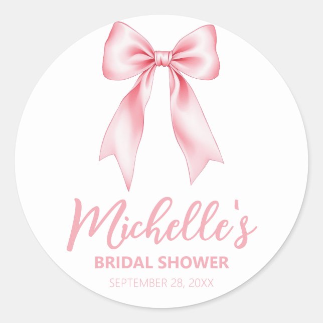 Adesivo Chuva de Noiva Coquette Arco Rosa Aquarela Tendênc (Frente)