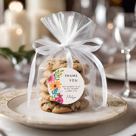 Adesivo Chuva de Noiva de Flores Silvestres Rosa Vibrante 