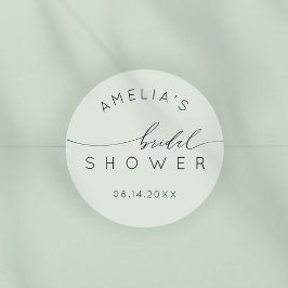 Adesivo Chuva de Noiva em Verde Sage Boho