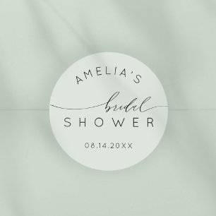 Adesivo Chuva de Noiva em Verde Sage Boho