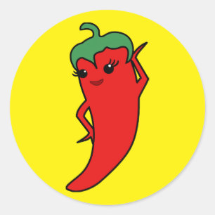 Adesivo Chuva de Noiva Fiesta Kawaii Pimenta Vermelha Divã