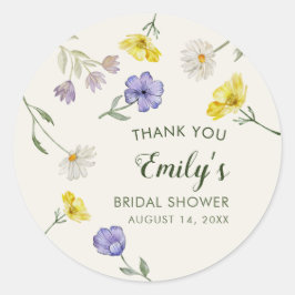 Adesivo Chuva de Noiva Floral Amarela Roxa