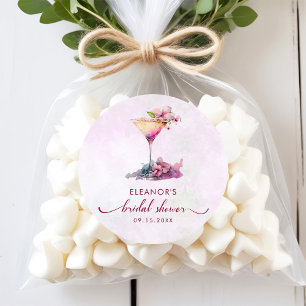 Adesivo Chuva de Noiva Floral Rosa