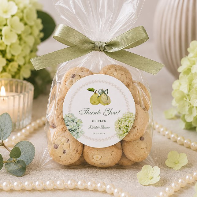 Adesivo Chuva de Noiva Hydrangea Verde Par de Peras Perfei (Criador carregado)