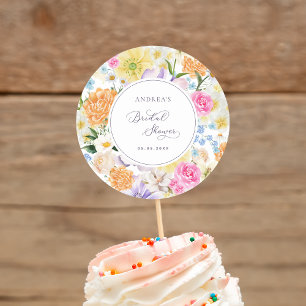 Adesivo Chuva de Noiva Jardim Floral Brilhante Primavera V