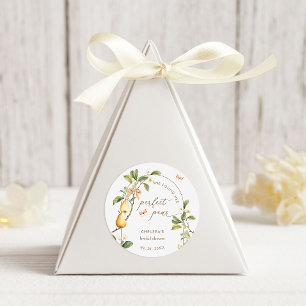 Adesivo Chuva de Noiva Pérola Perfeita em Aquarela Floral