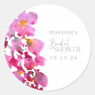 Adesivo Chuva de Noiva Personalizada Aquarela Wisteria Rox