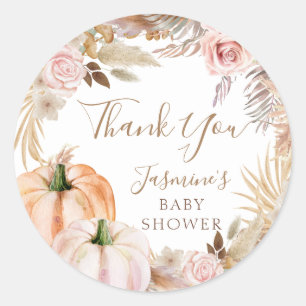 Adesivo Chuva de Pétalas Floral de Outono Boho Chá de Bebê