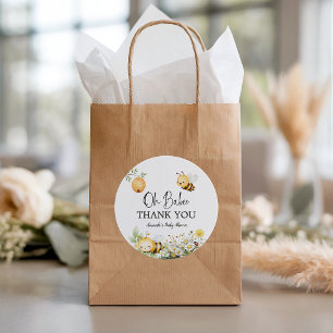 Adesivo Chuva de Pétalas Floral Oh Bebê Abelha Chá de Bebê