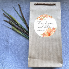 Adesivo Chuva de presentes floral para noiva