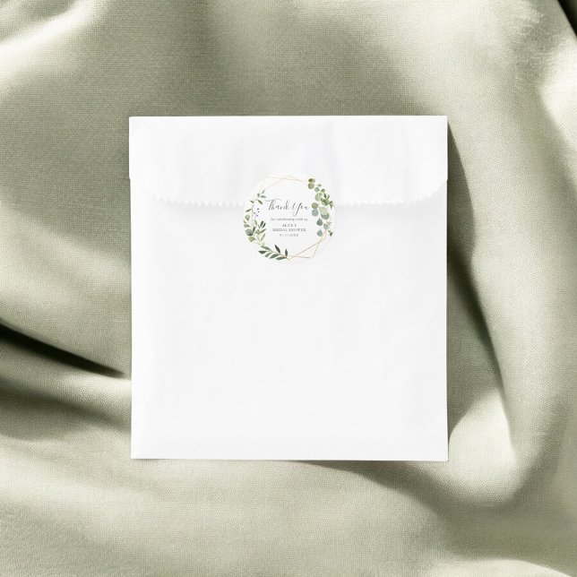 Adesivo Chuva de Presentes Folhas de Verdor Obrigada (Criador carregado)