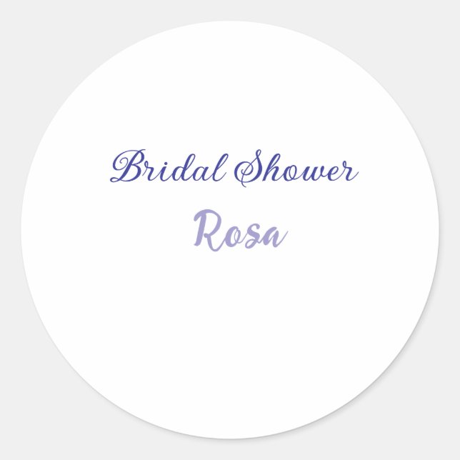 Adesivo Chuva de presentes roxo adicionar nome data elegan (Frente)