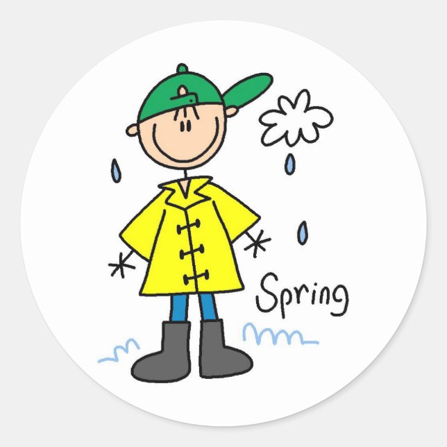 Adesivo Chuva de Primavera  (Frente)