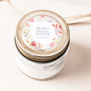 Adesivo Chuva de Soft Pastel Bridal Shower 