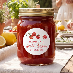 Adesivo Chuva de Tomate Fresco no Chá de Noiva