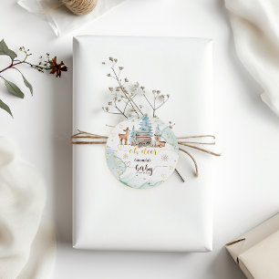 Adesivo Chuva de Veado Floresta Baby Shower